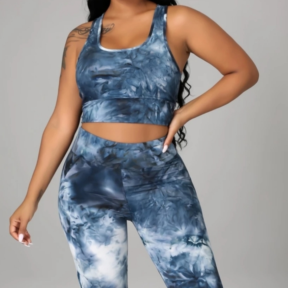 2pc Tie-Dye Workout Set